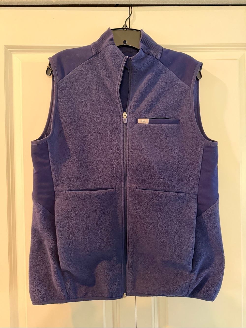 FIGS On-Shift Fleece Vest Women’s Navy Blue Large